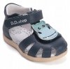 Sandałki skórzane D.D.STEP G075-61516AM ROYAL BLUE na rzepy